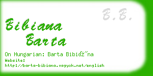 bibiana barta business card